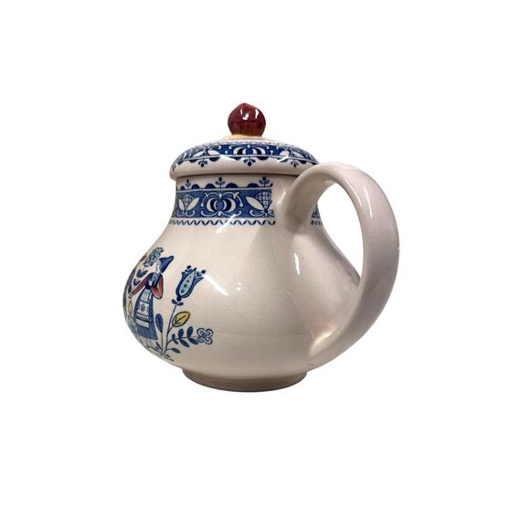 VTG. Johnson Bros Staffordshire Old Granite Ironstone Hearts and Flowers Teapot‎ - Picture 5 of 15